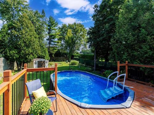 Piscine - 587 Ch. De La Rive-Boisée, Montréal (Pierrefonds-Roxboro), QC - Outdoor With Above Ground Pool With Backyard