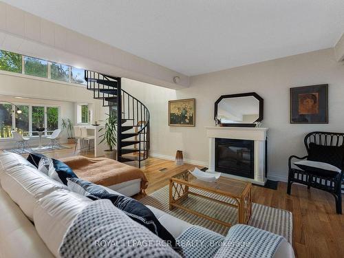 27 John St N, Caledon, ON - Indoor Photo Showing Living Room With Fireplace