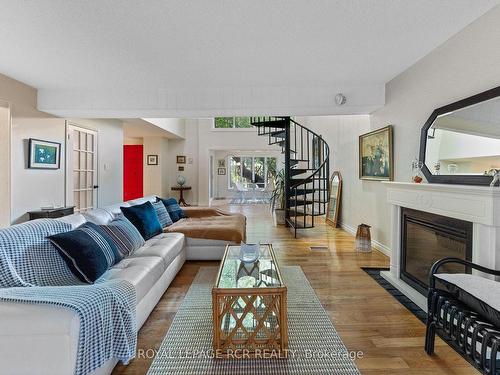 27 John St N, Caledon, ON - Indoor Photo Showing Living Room With Fireplace