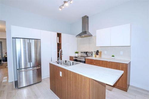 763 Hector Avenue, Winnipeg, MB - Indoor Photo Showing Kitchen With Stainless Steel Kitchen With Double Sink