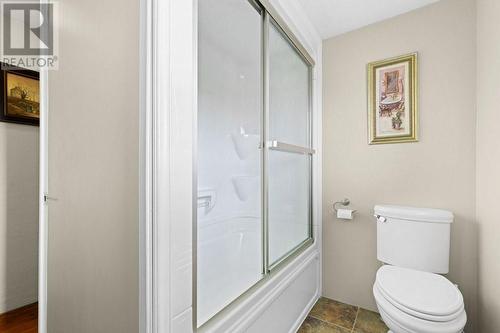 Second level 4-piece bathroom recently renovated with new tub/shower, new toilet, pedestal sink and lovely ceramic tile flooring. - 2176 County Road 22 Road, Cardinal, ON - Indoor Photo Showing Bathroom