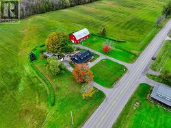 Another overhead photo showing the ornate landscaping, paved drive & neighbour's home accross the street. - 