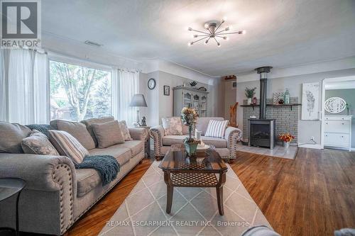 329 Margaret Avenue, Hamilton, ON - Indoor Photo Showing Living Room With Fireplace