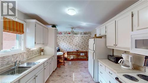 63 Greyview Drive, Markdale, ON - Indoor Photo Showing Kitchen With Double Sink