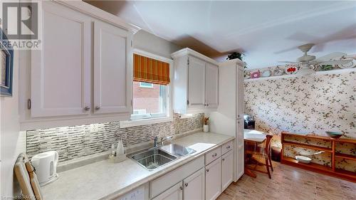 63 Greyview Drive, Markdale, ON - Indoor Photo Showing Kitchen With Double Sink