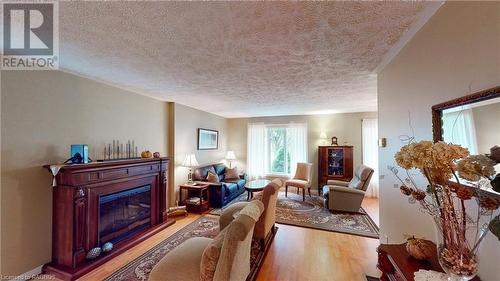 63 Greyview Drive, Markdale, ON - Indoor Photo Showing Living Room With Fireplace