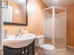 3 piece bathroom in the basement. - 