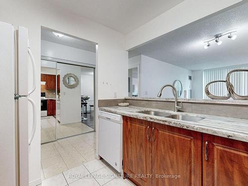 207-29 Pemberton Ave, Toronto, ON - Indoor Photo Showing Kitchen With Double Sink