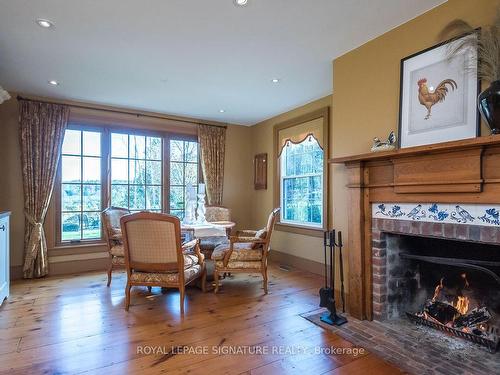 8268 Canyon Rd, Milton, ON - Indoor Photo Showing Other Room With Fireplace