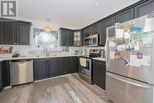 36 John Street S, Halton Hills, ON - Indoor Photo Showing Kitchen With Double Sink