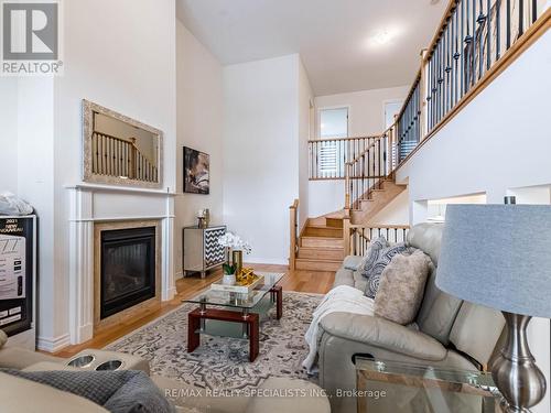 87 Dolobram Trail, Brampton, ON - Indoor Photo Showing Living Room With Fireplace