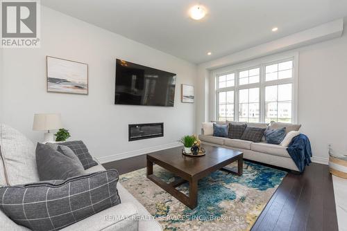 27 Goodview Drive, Brampton, ON - Indoor Photo Showing Living Room With Fireplace