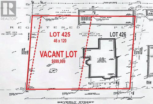 Lot 425 33 Beverley Street, Mississauga, ON 