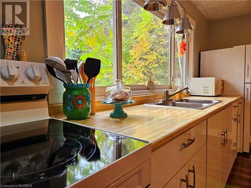 Loads of natural light - 28 Helen Street, Lions Head, ON - Indoor Photo Showing Kitchen With Double Sink