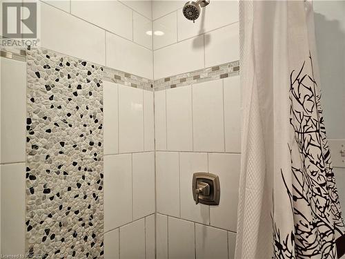 Large tiled shower - 28 Helen Street, Lions Head, ON - Indoor Photo Showing Bathroom