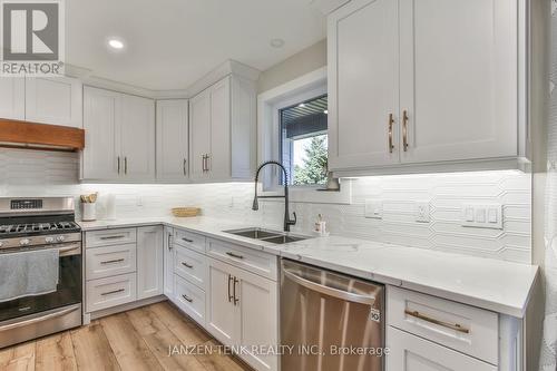 40 Elm Street, Bayham (Vienna), ON - Indoor Photo Showing Kitchen With Double Sink With Upgraded Kitchen