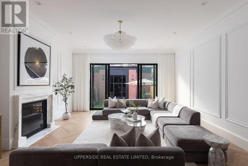 22 Shannon Street, Toronto, ON - Indoor Photo Showing Living Room With Fireplace