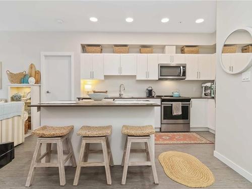 205-868 Orono Ave, Langford, BC - Indoor Photo Showing Kitchen With Stainless Steel Kitchen With Upgraded Kitchen