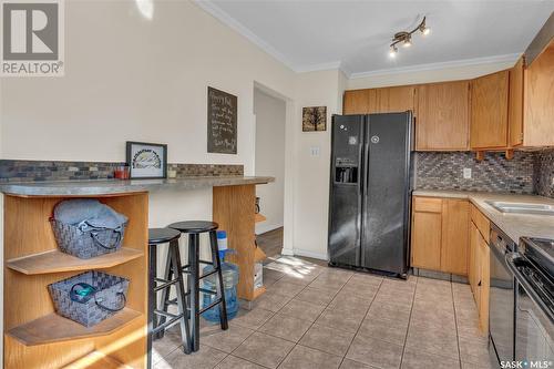 220 Elgin Crescent, Lumsden, SK - Indoor Photo Showing Kitchen With Double Sink