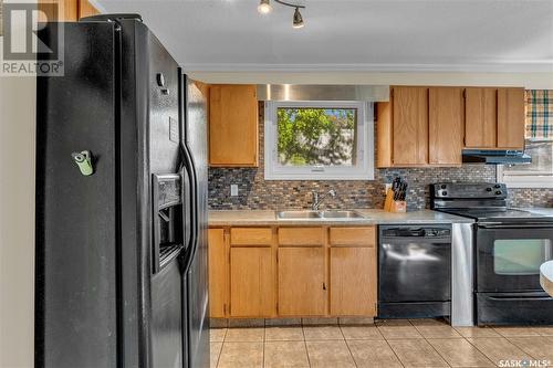 220 Elgin Crescent, Lumsden, SK - Indoor Photo Showing Kitchen With Double Sink