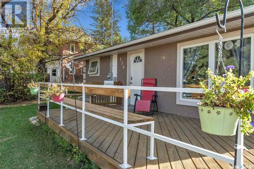 220 Elgin Crescent, Lumsden, SK - Outdoor With Deck Patio Veranda