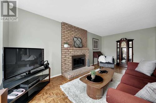 109 Major Wm. Sharpe Drive, Brampton, ON - Indoor Photo Showing Living Room With Fireplace