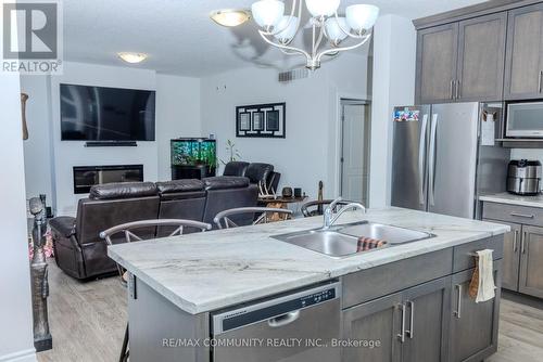 3 Oxford Terrace, St. Thomas, ON - Indoor Photo Showing Kitchen With Fireplace With Double Sink