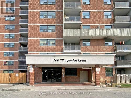 1714 - 100 Wingarden Court, Toronto, ON - Outdoor With Facade