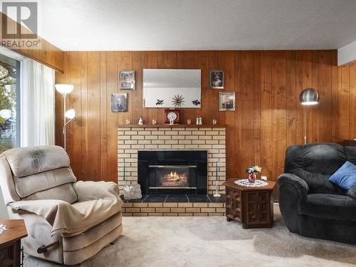 2585 Ewert Crescent, Prince George, BC - Indoor Photo Showing Living Room With Fireplace