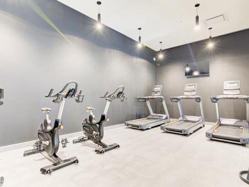 Exercise room - 3407-1210 Rue Jeanne-Mance, Montréal (Ville-Marie), QC - Indoor Photo Showing Gym Room