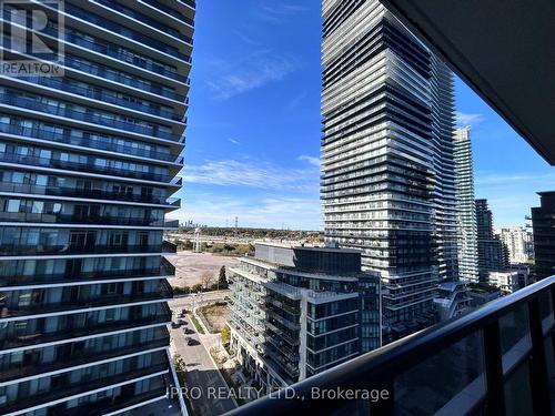 1404 - 65 Annie Craig Drive, Toronto, ON - Outdoor With Balcony With Facade