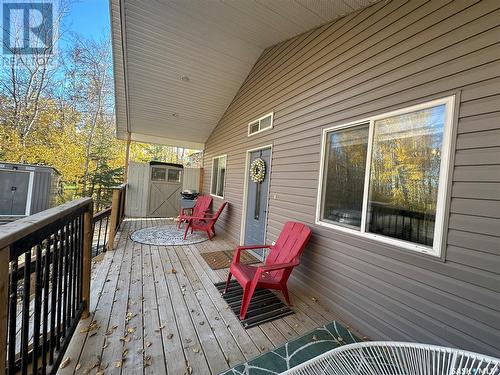 118 Eugene Drive, Sandy Beach, SK - Outdoor With Deck Patio Veranda With Exterior