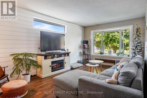 15 Paddon Street, St. Thomas, ON - Indoor Photo Showing Living Room With Fireplace