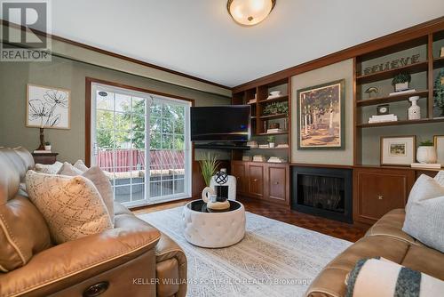 3557 Silverplains Drive, Mississauga, ON - Indoor Photo Showing Living Room With Fireplace