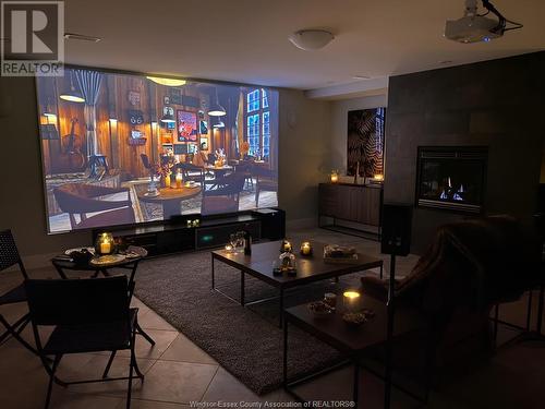 380 Shoreview Circle, Windsor, ON - Indoor Photo Showing Living Room With Fireplace