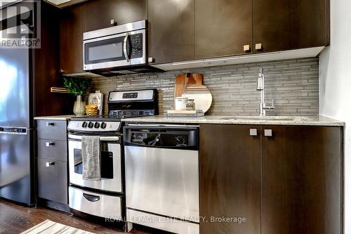 205 - 775 King Street, Toronto, ON - Indoor Photo Showing Kitchen With Stainless Steel Kitchen With Upgraded Kitchen