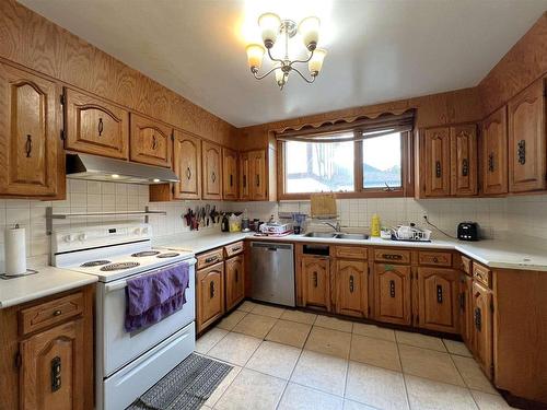 38 Crown Street, Thunder Bay, ON - Indoor Photo Showing Kitchen With Double Sink