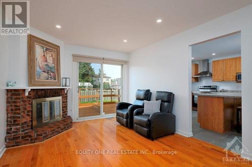 60 Shoreham Avenue, Ottawa, ON - Indoor Photo Showing Living Room With Fireplace