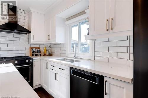 40 Main Street N, Hamilton, ON - Indoor Photo Showing Kitchen With Double Sink