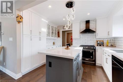 40 Main Street N, Hamilton, ON - Indoor Photo Showing Kitchen With Upgraded Kitchen