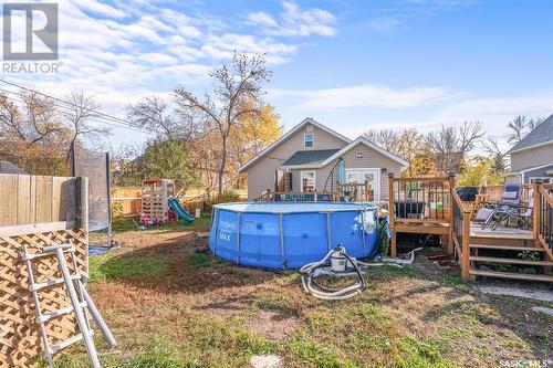 370 Stadacona Street E, Moose Jaw, SK - Outdoor With Above Ground Pool