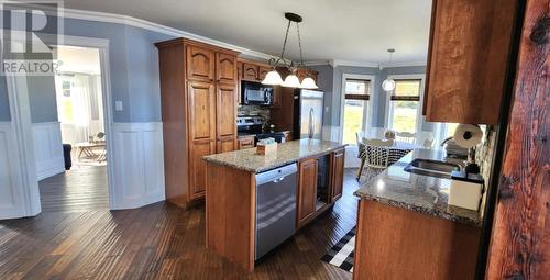 92 Route 450 Route, Halfway Point, NL - Indoor Photo Showing Kitchen With Double Sink