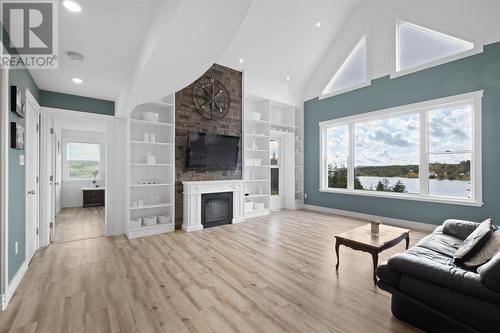 220 Deans Road, Witless Bay, NL - Indoor Photo Showing Living Room With Fireplace