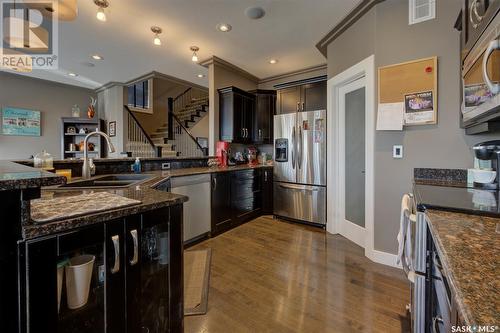 814 Rock Hill Lane, Martensville, SK - Indoor Photo Showing Kitchen With Double Sink