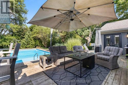 1630 Hillside Drive, London, ON - Outdoor With In Ground Pool With Deck Patio Veranda With Exterior