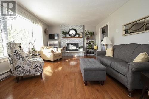 704 Third Lin E, Sault Ste. Marie, ON - Indoor Photo Showing Living Room With Fireplace