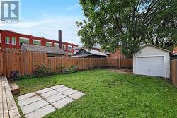 Back yard with garage - 