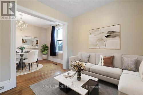 Virtually Staged Living Room - 190 Lochiel Street S, Renfrew, ON - Indoor Photo Showing Living Room