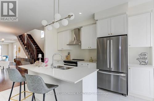 2821 Whites Road, Pickering, ON - Indoor Photo Showing Kitchen With Stainless Steel Kitchen With Double Sink With Upgraded Kitchen