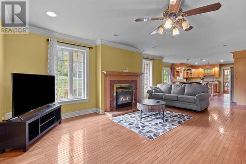 10 Municipal Square, Clarenville, NL - Indoor Photo Showing Living Room With Fireplace